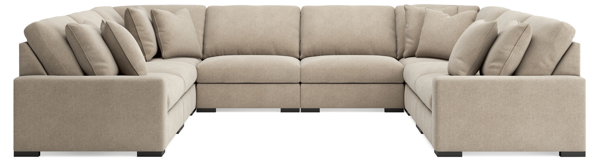 Calden - 8-Piece Sectional - Oatmeal - Simple Home Plus