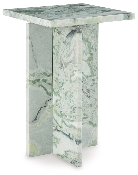 Deaconwell - White / Green - Accent Table - Simple Home Plus