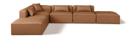 Cube - 6 Piece Modular Corner Armless Sectional - Simple Home Plus