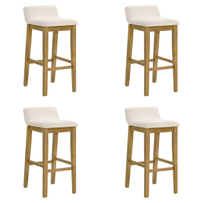 Annikah - Modern Transitional Wood Bar Height Kitchen Bar Stool - Simple Home Plus