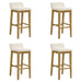 Annikah - Modern Transitional Wood Bar Height Kitchen Bar Stool - Simple Home Plus