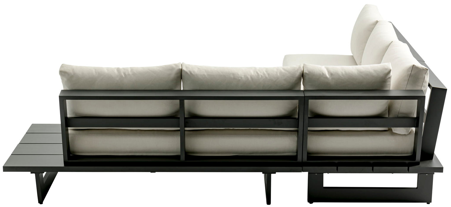Maldives - Water Resistant Outdoor Patio Sectional With Gray Frame - Simple Home Plus