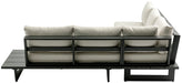 Maldives - Water Resistant Outdoor Patio Sectional With Gray Frame - Simple Home Plus