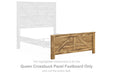 Maystonna - Queen Crossbuck Panel Footboard - Brown - Simple Home Plus