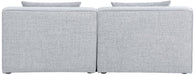 Cube - Linen Modular 2 Seat Armless Sofa - Simple Home Plus