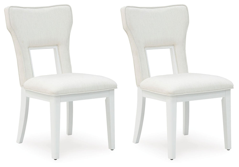 Chalanna - White - Dining Upholstered Side Chair (Set of 2) - Simple Home Plus