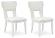 Chalanna - White - Dining Upholstered Side Chair (Set of 2) - Simple Home Plus