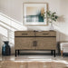 Kai - Accent Cabinet With Doors - Brown / Olive - Simple Home Plus