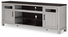 Darborn - Gray / Brown - XL TV Stand W/Fireplace Option - Simple Home Plus