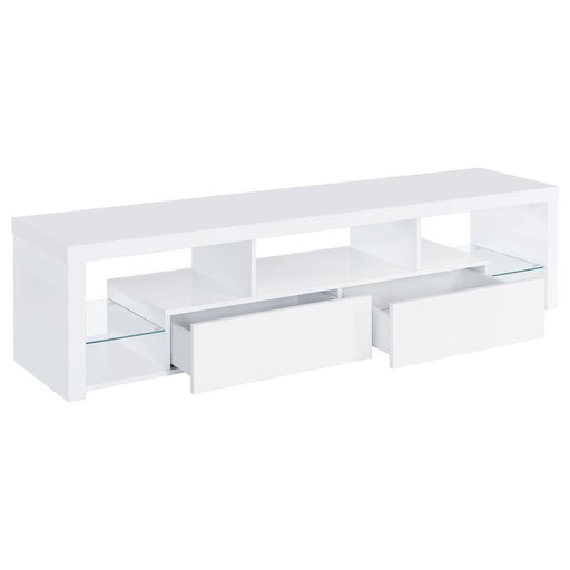 Jude - 3 Piece TV Entertainment Center - White High Gloss - Simple Home Plus