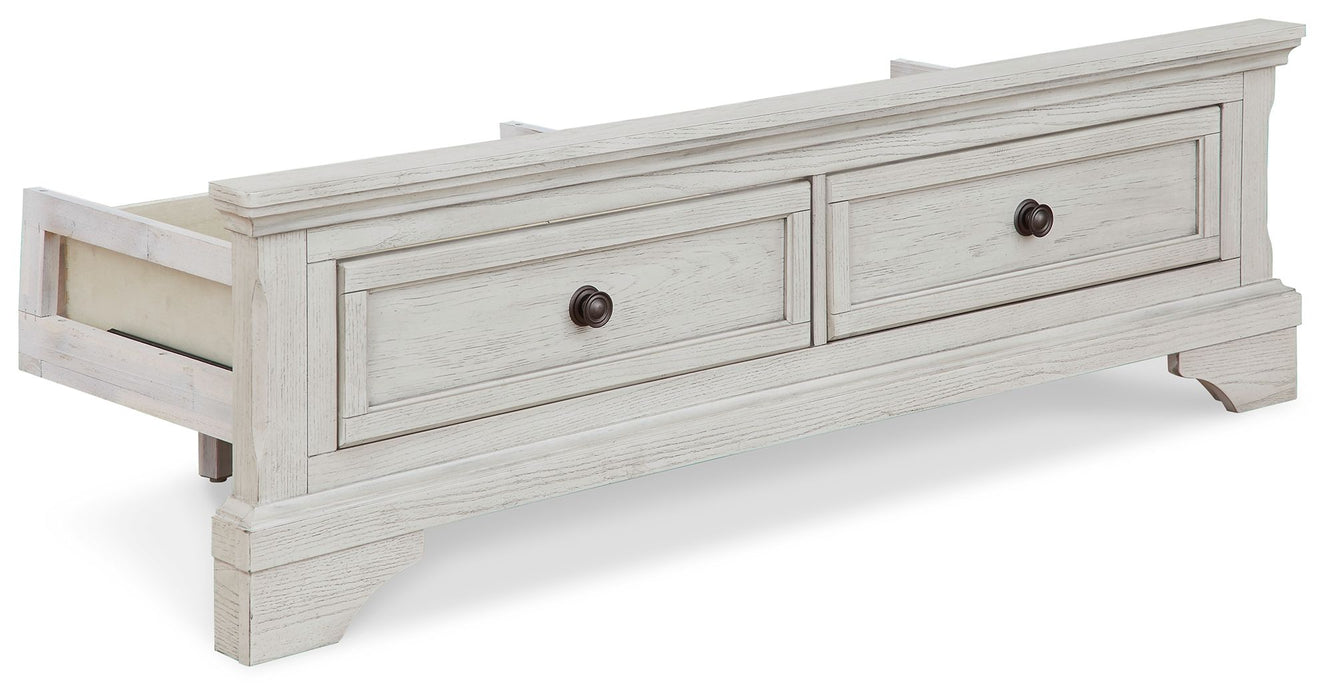 Robbinsdale - Full Storage Ftbd w/Roll Slats - Antique White - Simple Home Plus