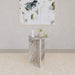 Bowdoin - Genuine Marble Accent Side Table - Gray - Simple Home Plus