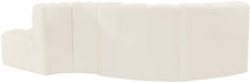 Arc - Velvet 4 Piece L-Shaped Modular Sofa - Simple Home Plus