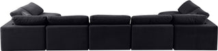Comfy - 7 Piece Velvet Modular Armless Sectional - Simple Home Plus