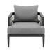 Zella - Outdoor Patio Armchair - Light Gray / Earl Gray - Simple Home Plus