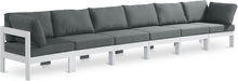 Nizuc - Outdoor Patio 6 Seat Modular Sofa With White Frame - Simple Home Plus