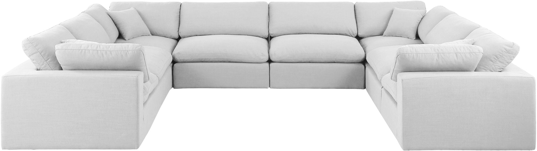 Comfy - 8 Piece Linen Modular Sectional - Simple Home Plus