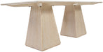 Atrium - Glass Top And Wood Base Dining Table - Simple Home Plus