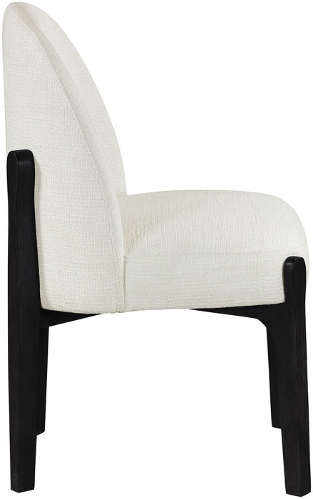 Torino - Upholstered Dining Chair With Brushed Black Base (Set of 2) - Simple Home Plus