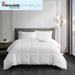 Year Round Warmth - King 300 Thread Count Sateen White Down Alternative 3M Thinsulate Comforter - White - Simple Home Plus