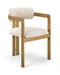 Aurum - Linen Textured Fabric Upholstered Dining Chair (Set of 2) - Simple Home Plus