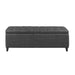 Shandra - Tufted Top Soft Close Storage Bench - Charcoal - Simple Home Plus