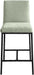 Reeves - Chenille Fabric Upholstered Counter Stool (Set of 2) - Black Base - Simple Home Plus