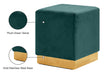 Jax - Stool Ottoman with Gold Base - Simple Home Plus