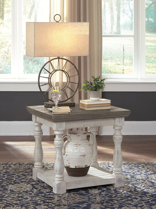 Havalance - Rectangular End Table - Gray / White - Simple Home Plus