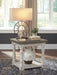 Havalance - Rectangular End Table - Gray / White - Simple Home Plus