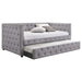Mockern - Upholstered Twin Daybed With Trundle - Gray - Simple Home Plus