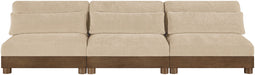 Turin - Chenille Fabric Upholstered Modular Sectional - Beige - Simple Home Plus