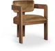 Sacha - Velvet Dining Chair With Brown Base (Set of 2) - Simple Home Plus