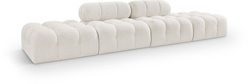 Ames - 4 Piece Boucle Upholstered Modular Sofa With 2 Backless Seats - Simple Home Plus
