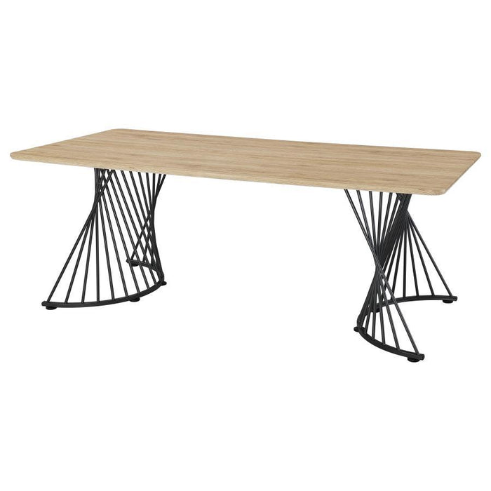 Altus - Composite Wood Dining Table - Natural Oak - Simple Home Plus