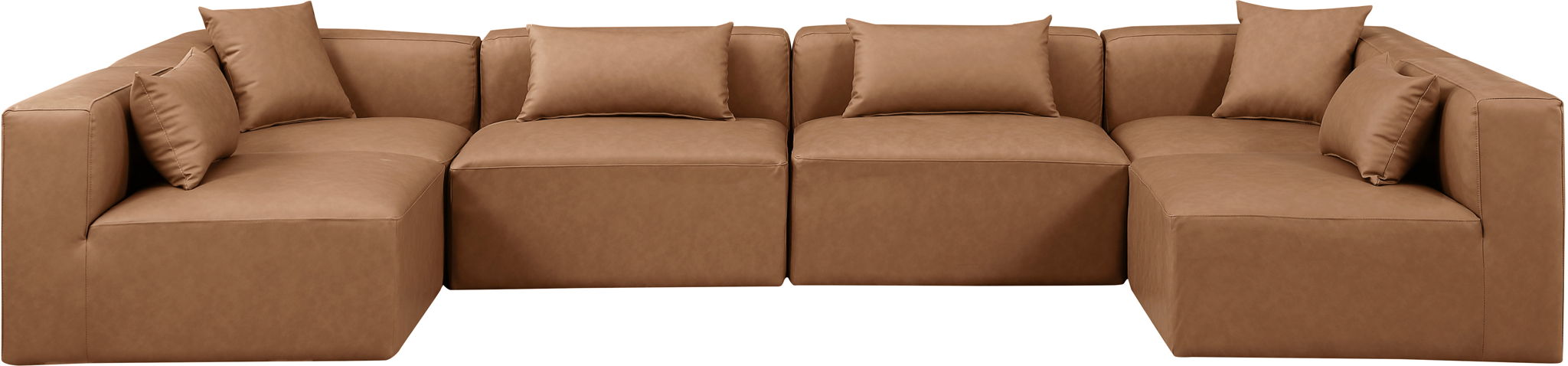Cube - 6 Piece Modular Armless Sectional - Simple Home Plus