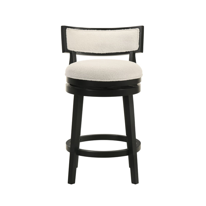 Noely - Modern Farmhouse Swivel Wood Counter Height Kitchen Bar Stool - Simple Home Plus