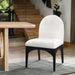 Waldorf - Boucle Dining Side Chair With Black Legs - Simple Home Plus