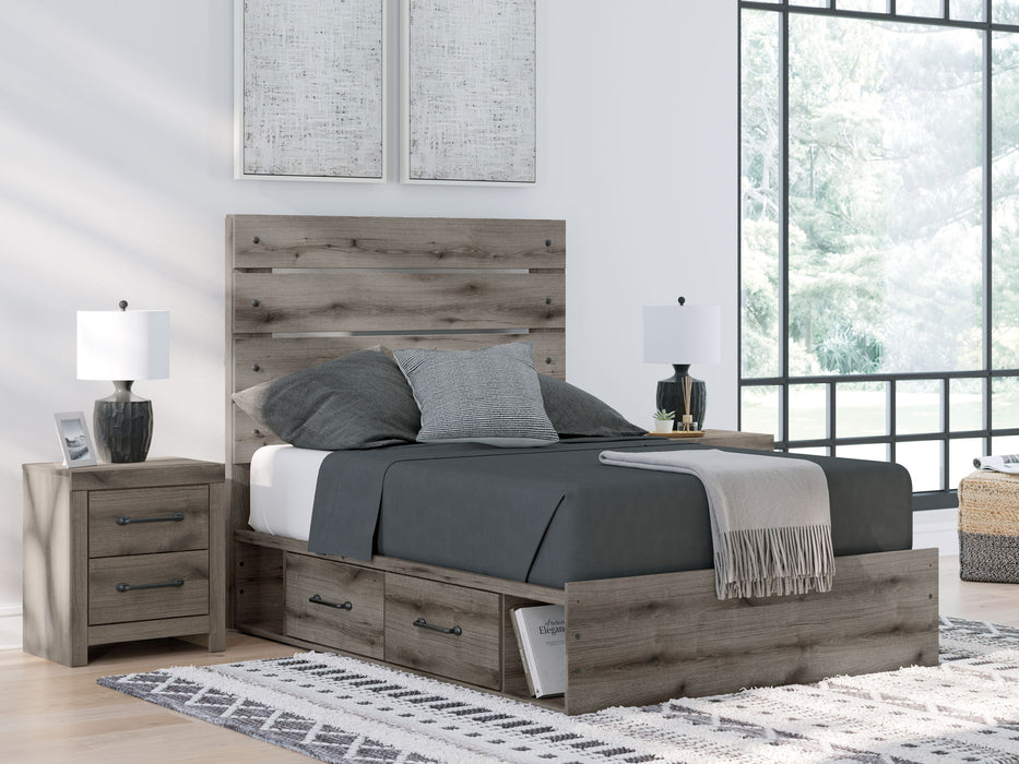 Graystorm - Panel Bed With Storage - Simple Home Plus