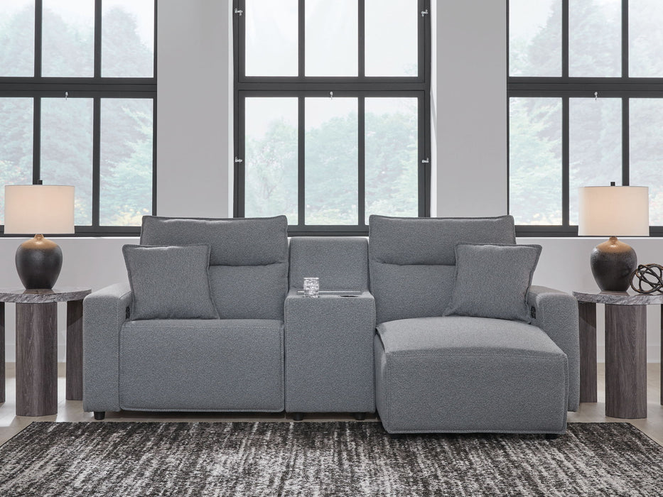 ModMax II - Salt And Pepper - Reclining Sectional - Simple Home Plus