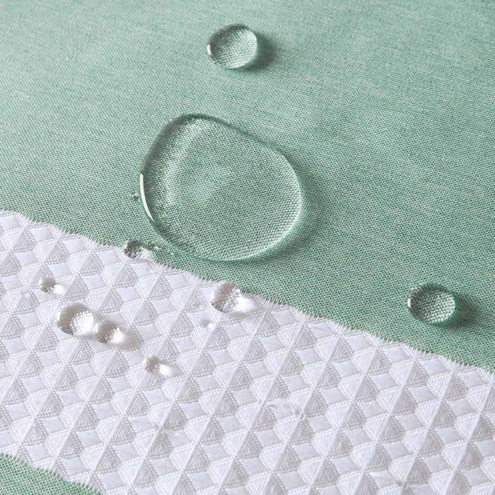 Spa Waffle - 72" Shower Curtain With 3M Treatment - Aqua - Simple Home Plus