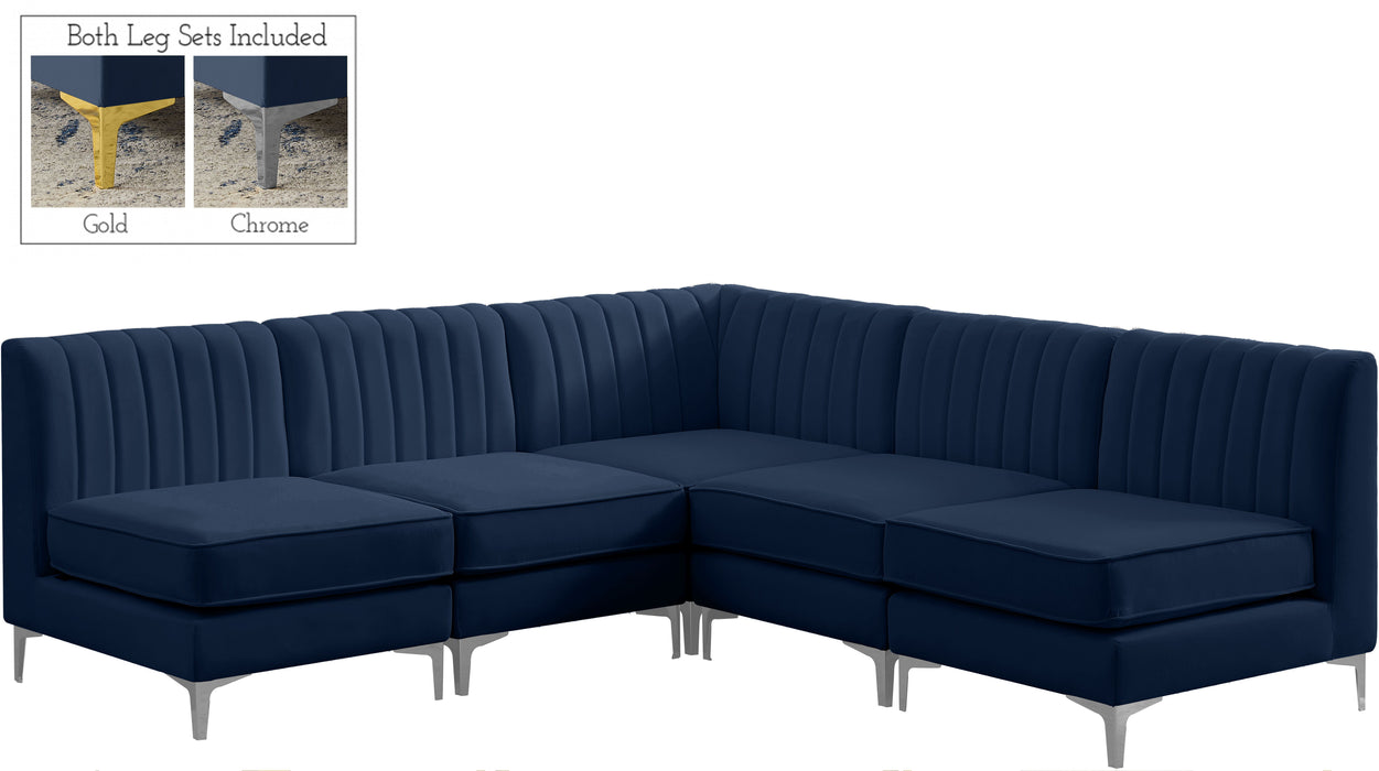 Alina - 5 Piece Armless Sectional - Simple Home Plus