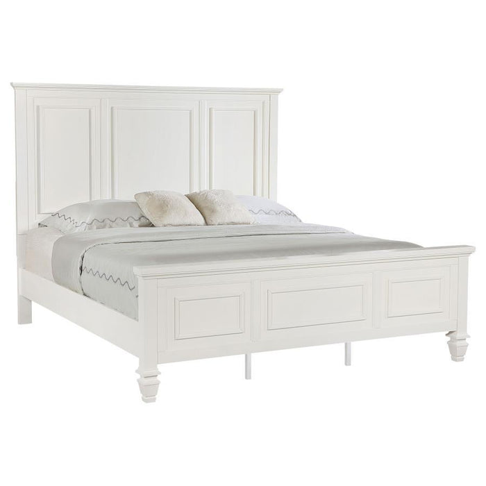Sandy Beach - 63" Panel Bed with High Headboard - Simple Home Plus