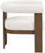 Arienzo - Performance Fabric Upholstered Accent Chair - Walnut Base - Simple Home Plus