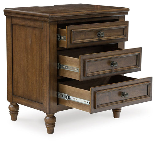 Sturlayne - Brown - Three Drawer Night Stand - Simple Home Plus