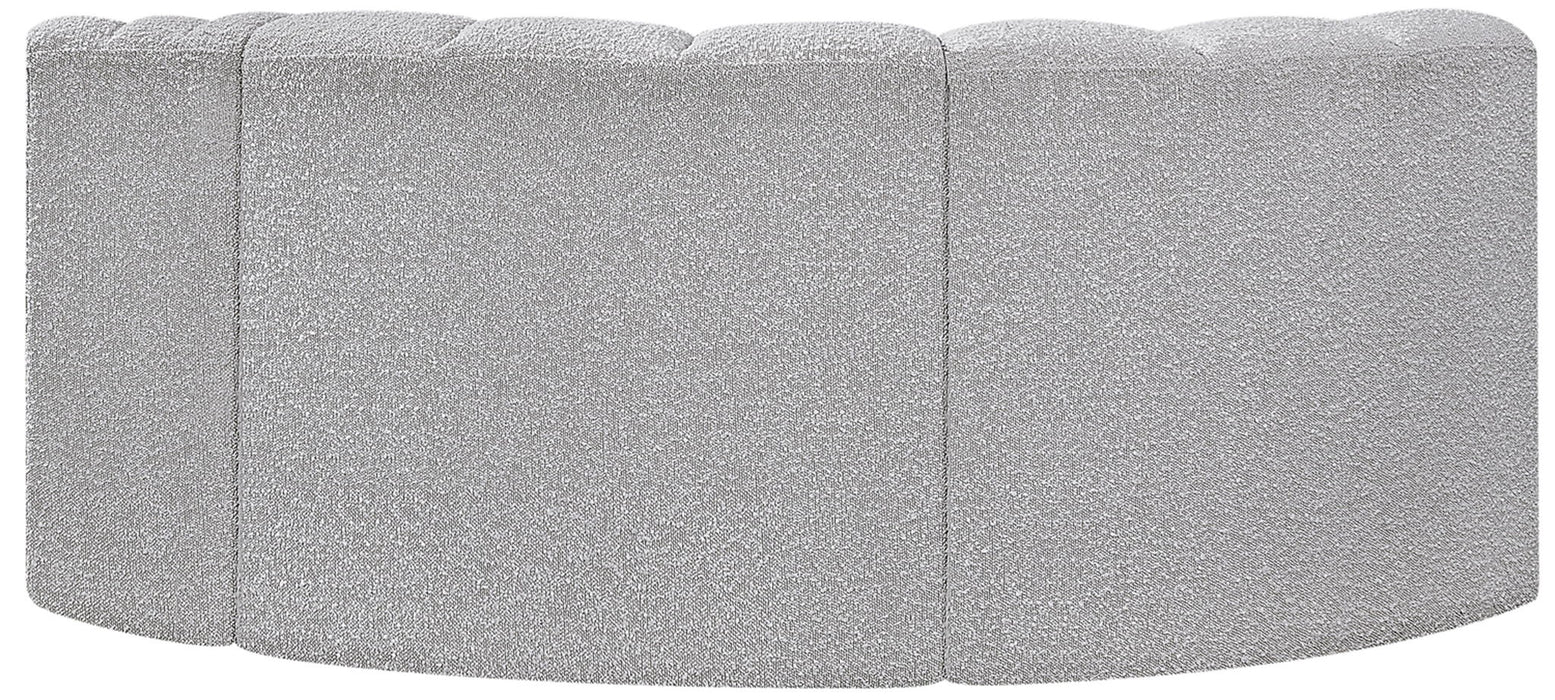 Arc - Boucle Fabric 3 Piece Modular L-Shaped Sofa - Simple Home Plus