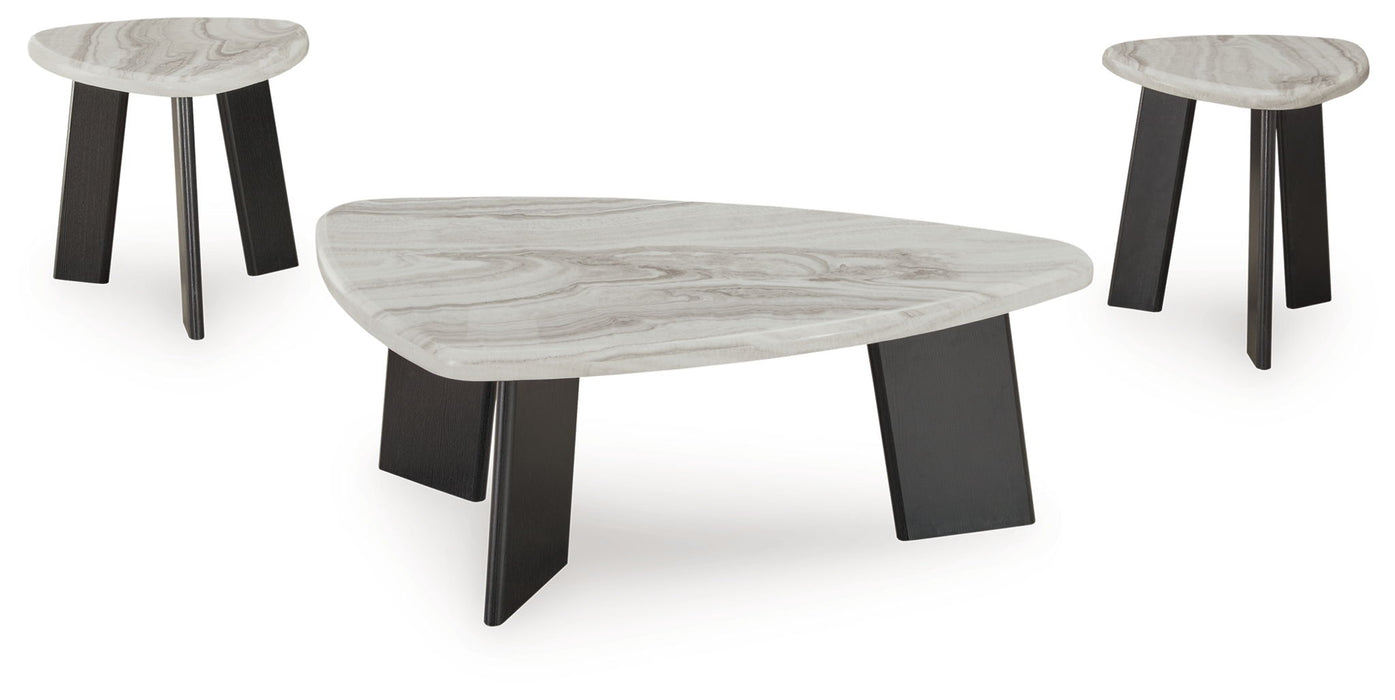 Lilyberg - Occasional Table Set (Set of 3) - Gray / Black - Simple Home Plus