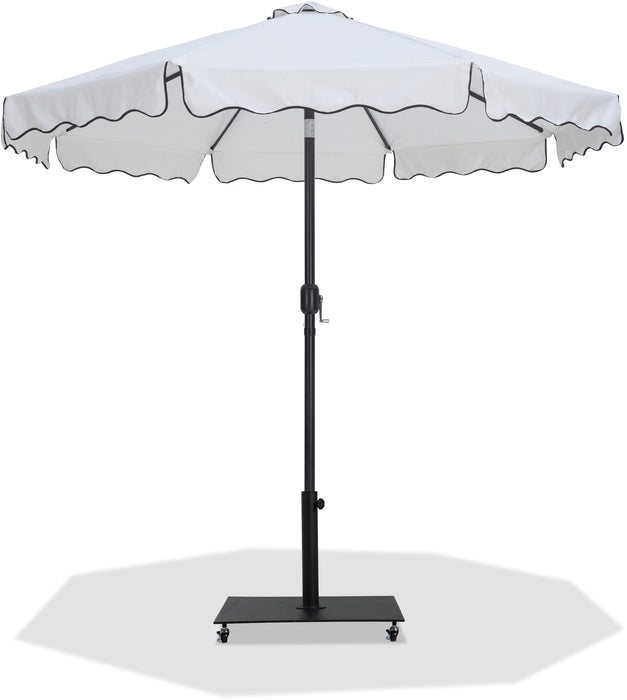 Amalfi - Aluminum Patio Umbrella - Black Base / Black Pole - Simple Home Plus