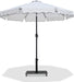 Amalfi - Aluminum Patio Umbrella - Black Base / Black Pole - Simple Home Plus