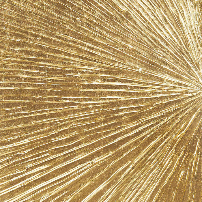 Sunburst - 100% Hand Painted Dimensional Wall Décor (Set of 3) - Gold - Simple Home Plus